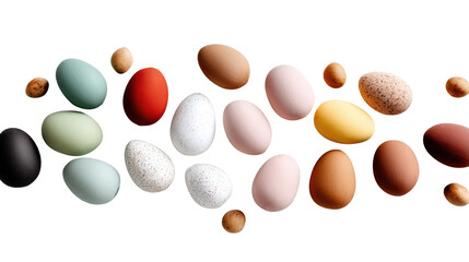 Fototapeta premium Colorful Chicken Eggs Collection