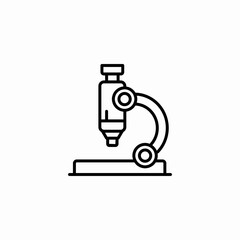 microscope lab icon sign vector