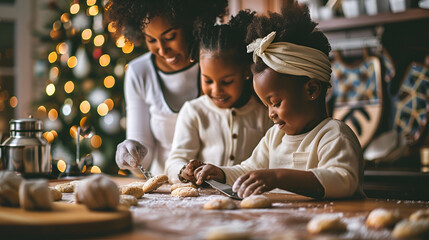 Family Baking Cookies Together in the Kitchen – Fun, Wholesome, and Heartwarming Moment