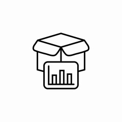 product statistics icon sign vector