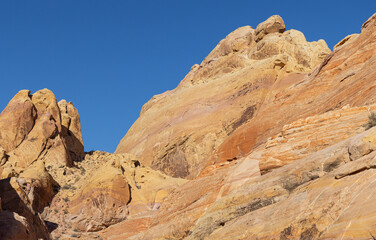 Fototapeta premium Scenic Desert Landscape in the Valley of Fire State Park Nevada