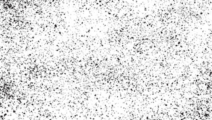 Distressed Grainy Texture Overlay Black Dots on White Background for Graphic Design Projects