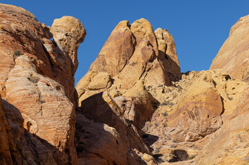Fototapeta premium Scenic Desert Landscape in the Valley of Fire State Park Nevada