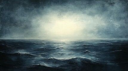 Fototapeta premium Ocean's Gloom, Light's Hope