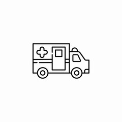 ambulance emergency icon sign vector