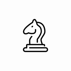 chess knight icon sign vector