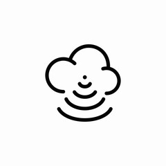 cloud connection icon sign vector