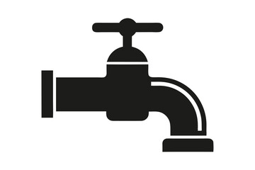 Water Faucet Icon vector illustration isolated on white background