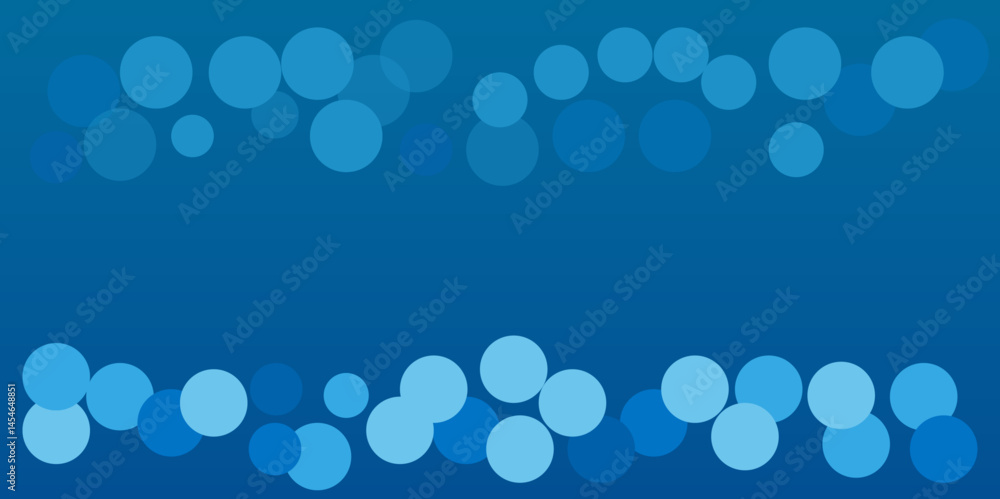 Poster blue circles background vector with overlapping shapes and a modern pattern. abstract design and var