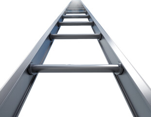 Ladder to success on transparent background