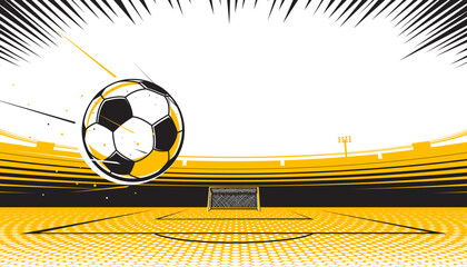Football or soccer background design. The sport concept  © Manovector
