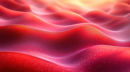 Smooth Flowing Abstract Curves in Red Tones for Wall Design