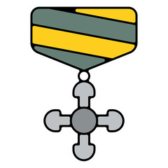 Icones pictogramme symbole medaille soldat