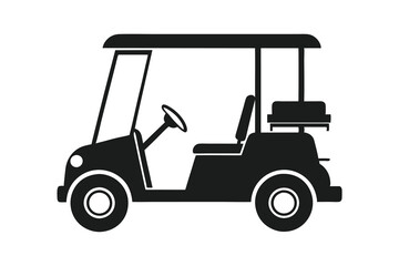 Golf car vector, golf car symbol, golf car vector icon isolated on white background