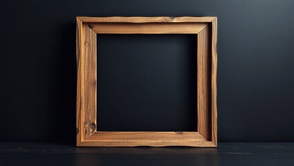 Rustic Wooden Frame with Blank Space for Display
