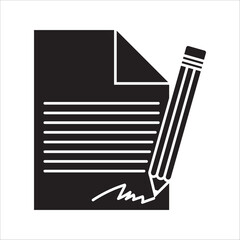 Collection of notes icons. Notebook icon vector. Edit file. Write icon on white background