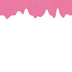 Melting Strawberry with Chocolate Vector
