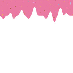 Melting Strawberry with Chocolate Vector