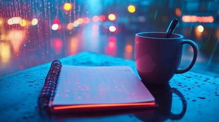 Rainy Night Reflections: Journaling by the Window