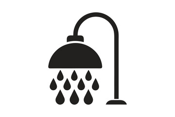 Shower vector, Shower symbol, Shower vector icon isolated on white background