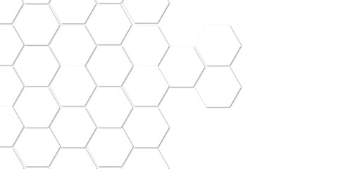 Abstract technology white geometric hexagon on transparent concept design honeycomb shape vector. 
