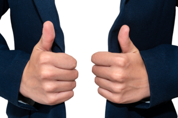 Hands unbuttoning a jacket on a white background. Empty space for an inscription. Unbuttoned jacket isolate