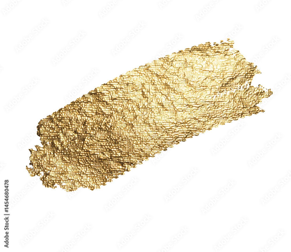 Poster golden smudge texture with splat and glittering effect. artistic paintbrush stroke, creating a