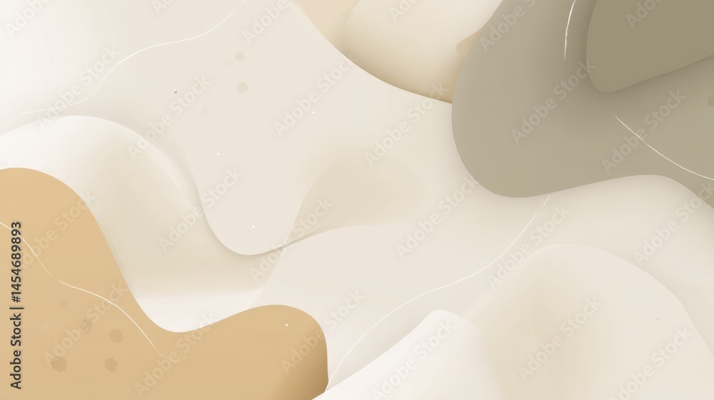 Aufkleber elegant fluid abstract background featuring warm muted tones and minimal design, designed for sophis