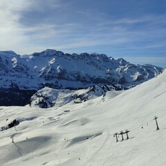Snowy Slopes and Alpine Peaks – Les Portes du Soleil Ski Area