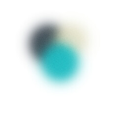 Charcoal, lemon chiffon and turquoise blue gradient dots