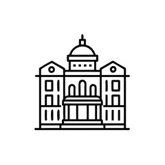 Obraz premium vector illustration of a church