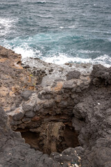 Rocky coast of Atlantic ocean, Gran Canaria, Spain
