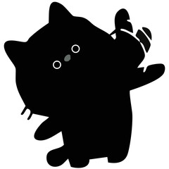 cartoon illustration of a cartoon cat