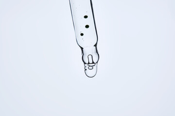 Soothing serum with natural green tea extract in a pipette.