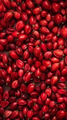 Background of rose hips. Top view. Close-up. Generated AI