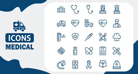 icons tem medical care icon, medical icon, illustration, design, vector, symbol, icon set, background, editable stroke, icon symbol, line icon, event, lifestyles, outline, happiness, celebration, deco