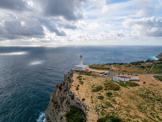 Faro de la Mola en la Isla de Formentera, Islas Baleares