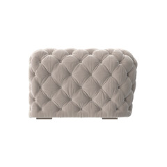 Fototapeta premium Tufted Velvet Chesterfield Sofa Side View Isolated