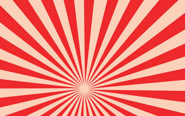 Fototapeta premium abstract simple yellow sunrise line pattern on red can be used background.