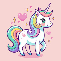 pink horse with a heart