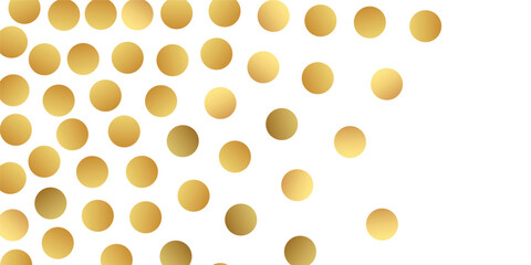 Stylish Celebration Background with Premium Gold Confetti and Smooth white Canvas for Formal Occasions.  Glamour falling glitter. New year wallpaper .brochure template. Cover texture design