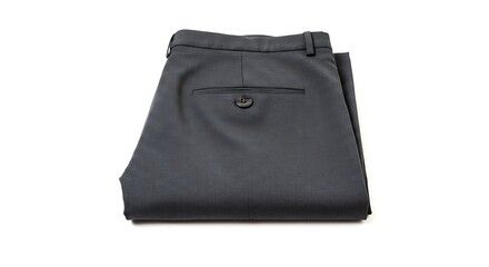 Naklejka premium Folded Dark Gray Dress Pants, Clean & Professional
