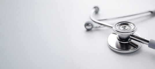 A Professional Stethoscope Positioned on a Clean Surface, Ideal for Various Medical Uses