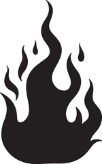 Fire sign. Fire flame icon isolated on white background. Vector illustration