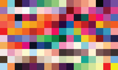 Abstract Geometric Pixel Pattern in Vibrant Colors