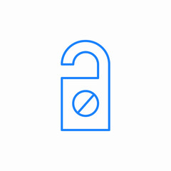 do not disturb door sign icon sign vector