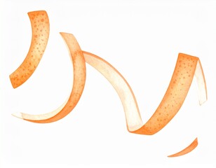 banana on white background