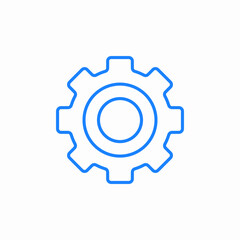 gear configuration settings icon sign vector