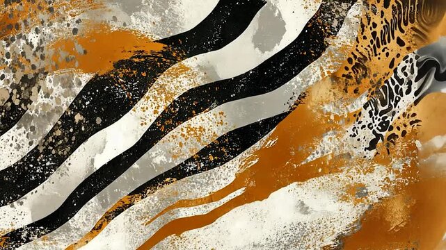 Abstract animal print design with textures