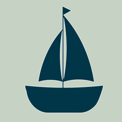 Marine ship icon. Vector illustration